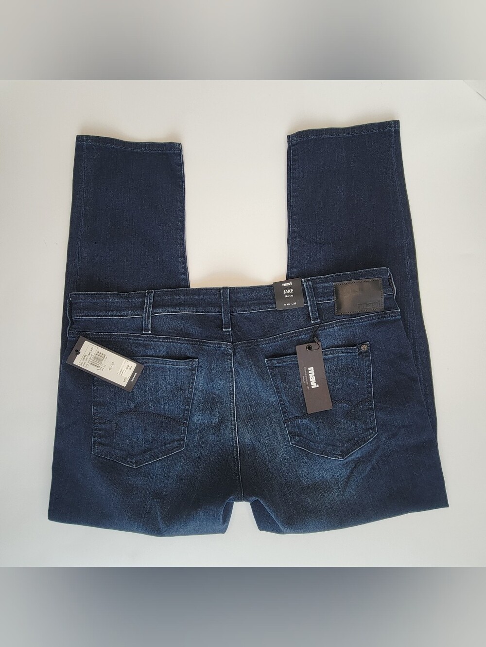 Mavi Jake Slim Leg Jeans Mens Size 40x30 Dark Tonal Dodo Stretch Denim New